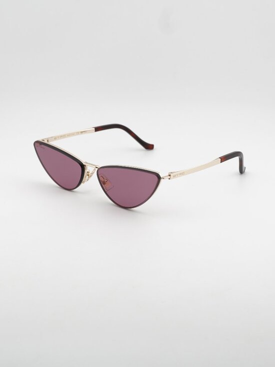 ETRO 0035/S 0000 W9 Sunglasses Gold Cat Eye Frame, Red Lenses main image 8